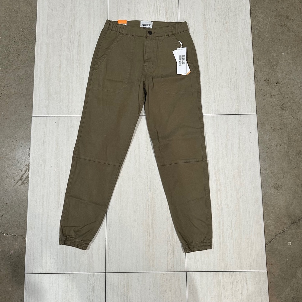 NWT DUER Women's Live Lite Jogger in Fatigue - Size Small - Picture 7 of 8